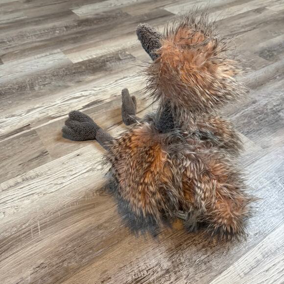 Jellycat Big Odette Ostrich Plush 27” Stuffed Animal Tan Gray Feathered NWT HTF - Picture 4 of 10